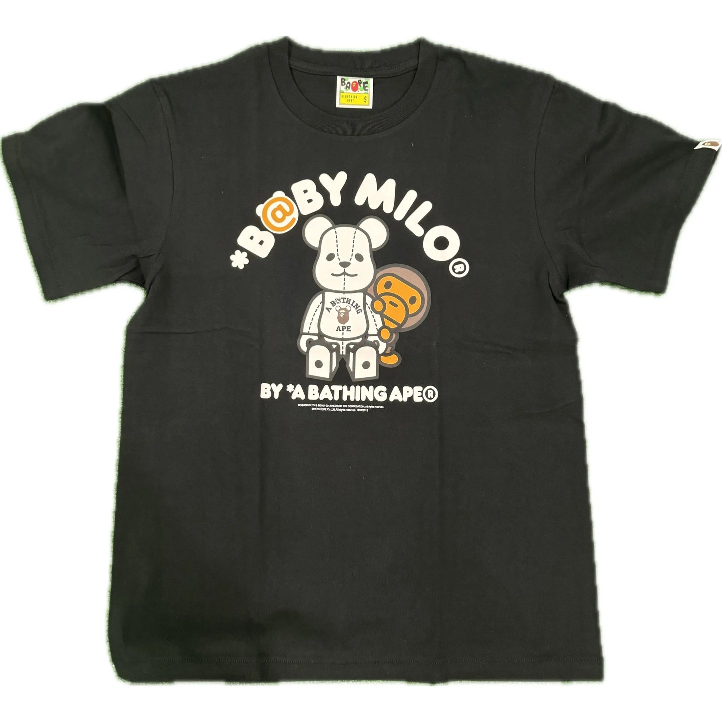 Bape Baby Milo/Bearbrick Black/White Tee