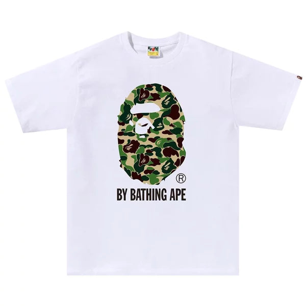 BAPE ABC Camo By Bathing Ape Tee 'White/Green'