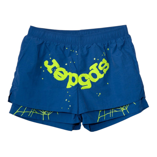 Sp*der Blue/Green Shorts