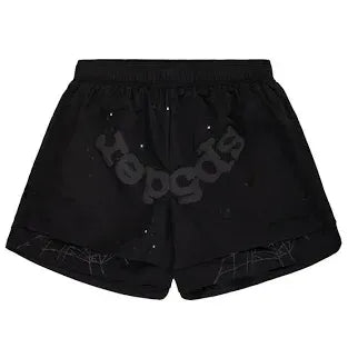 Sp*der Black/Black Shorts