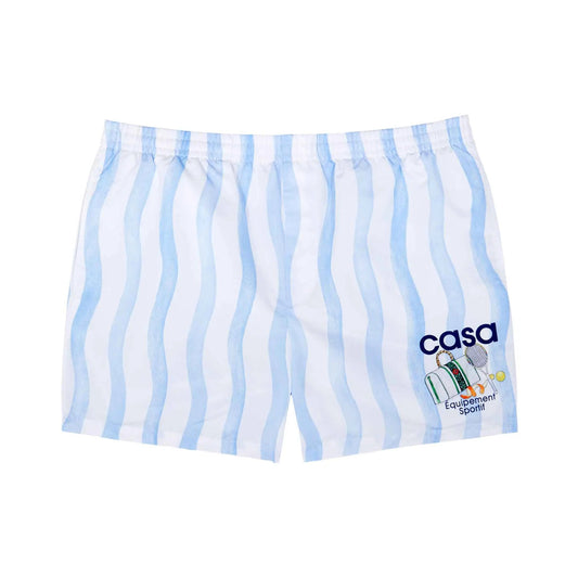 Casablanca blue wave swim shorts