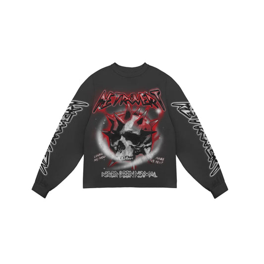 Retrovert Skullhead Red Longsleeve