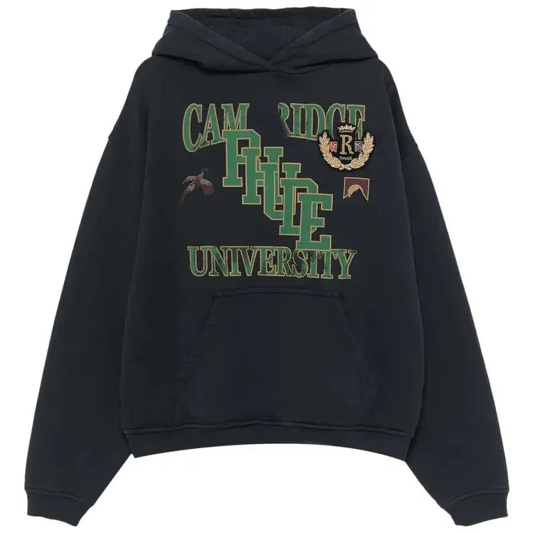 Rhude University Hoodie 'Vintage Black'