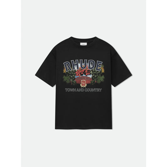 Rhude Town And Country Tee Vintage Black