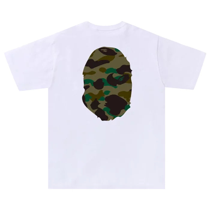 Bape Color Camo Big Ape Head Tee White/Green