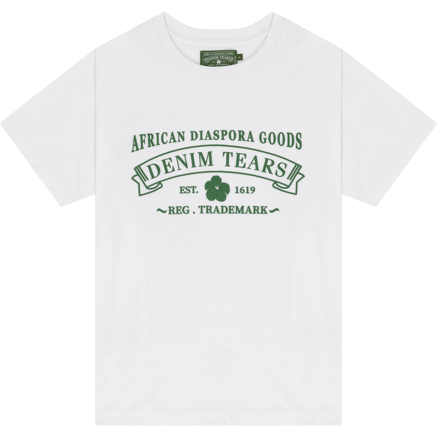 Denim Tears ADG Tee White/Green