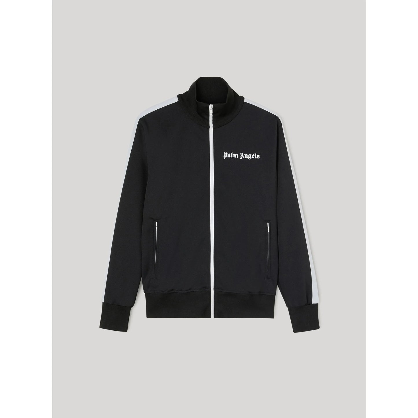 Palm Angels Zip Up Track Jacket Black