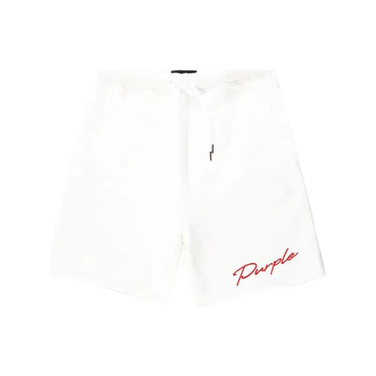 Purple Brand embroidered-logo cotton track shorts