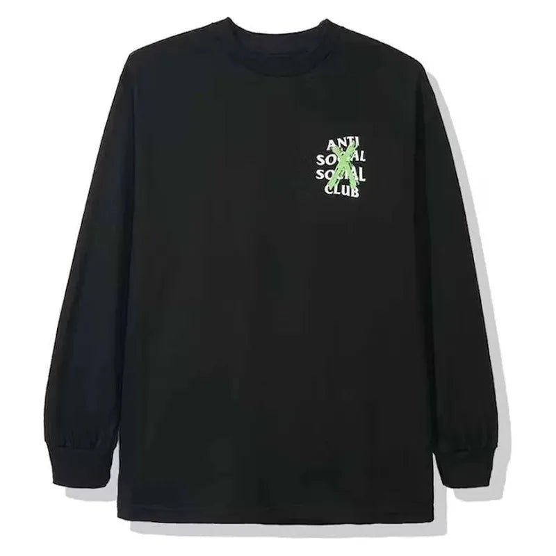 Anti Social Social Club Cancelled Remix Long Sleeve Tee Black/Green