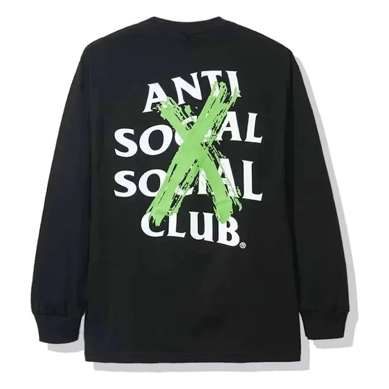 Anti Social Social Club Cancelled Remix Long Sleeve Tee Black/Green