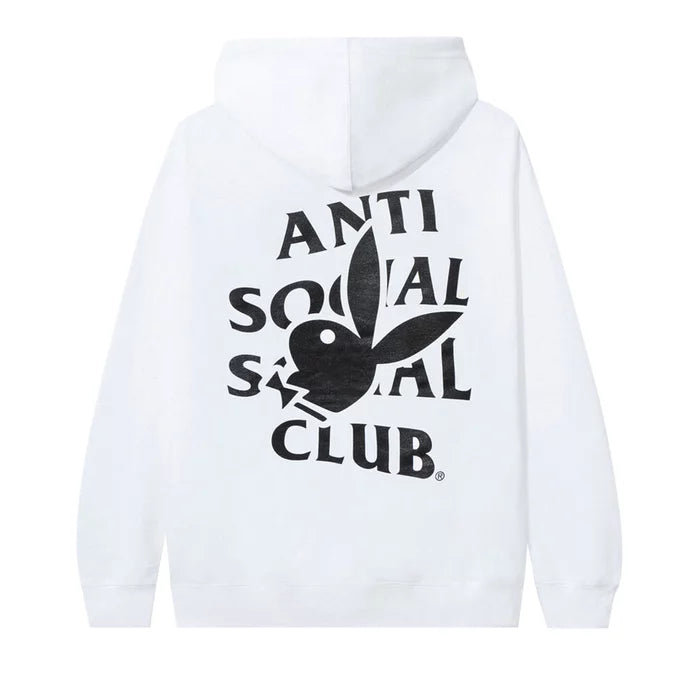 Anti Social Social Club Playboy Bunny
Logo Hoodie White