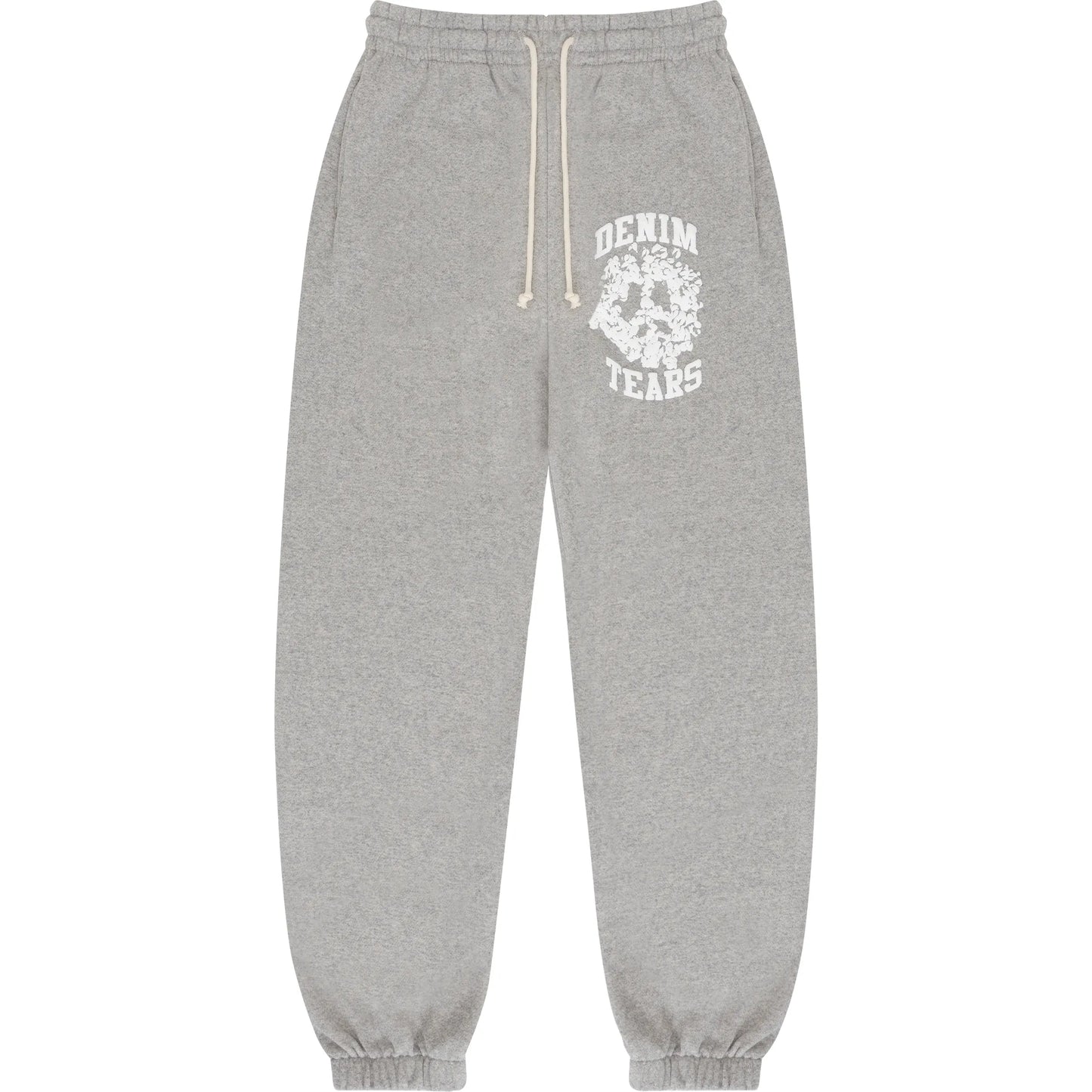 Denim Tears Cotton Wreath Peace
University Sweatpants Heather Grey