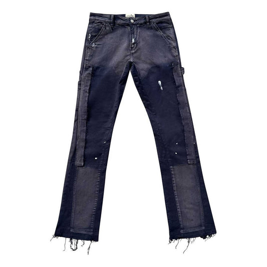 Triple Sevens Flared Jeans Navy