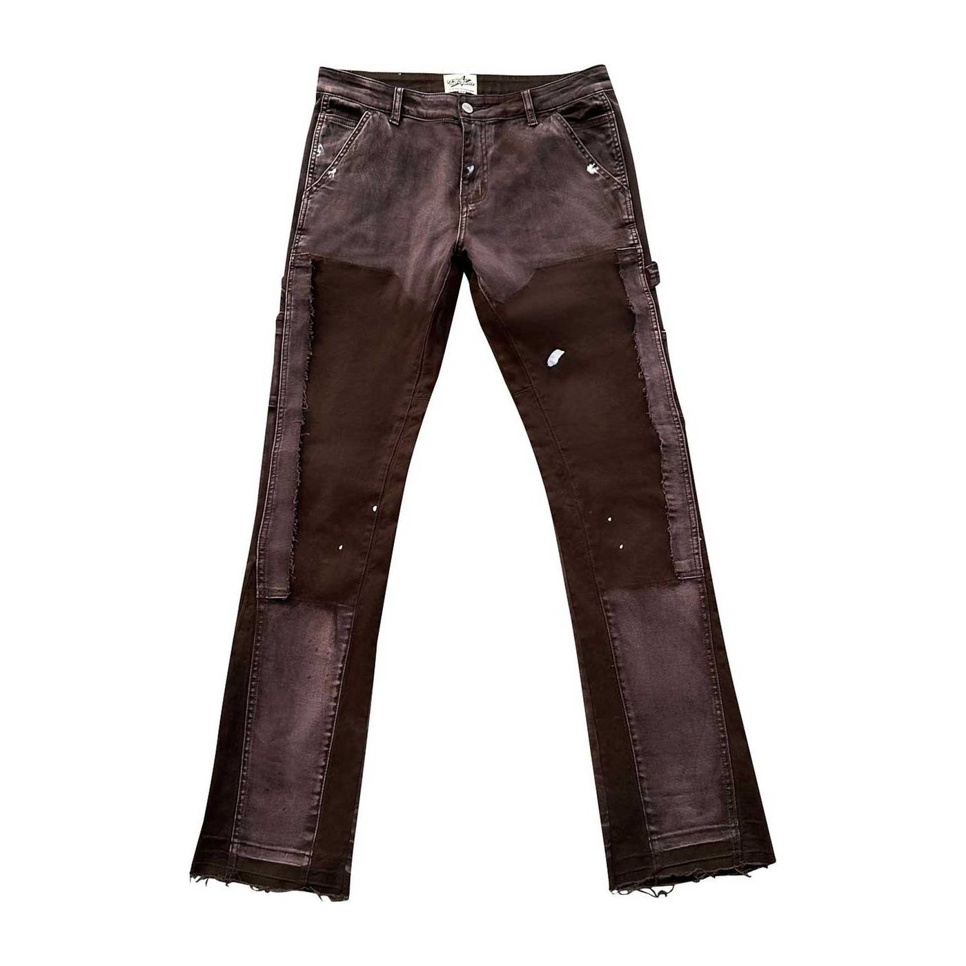 Triple Sevens Flared Jeans Brown