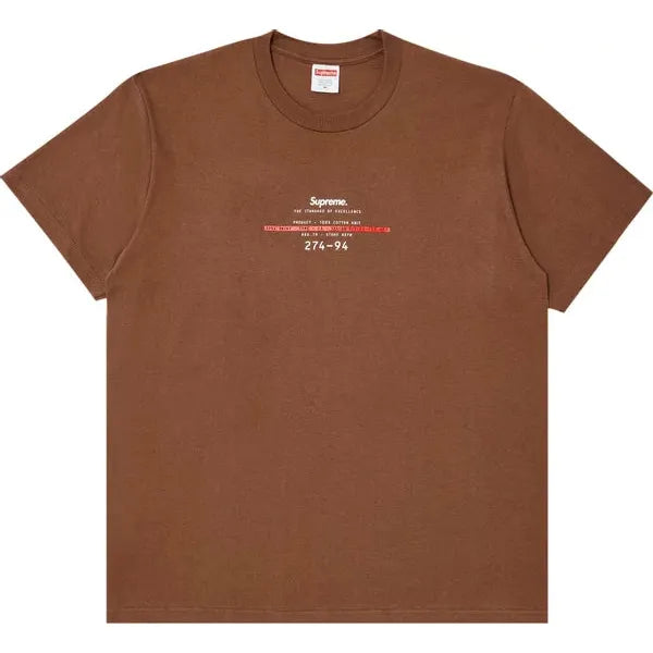 Supreme Standard Tee 'Brown'