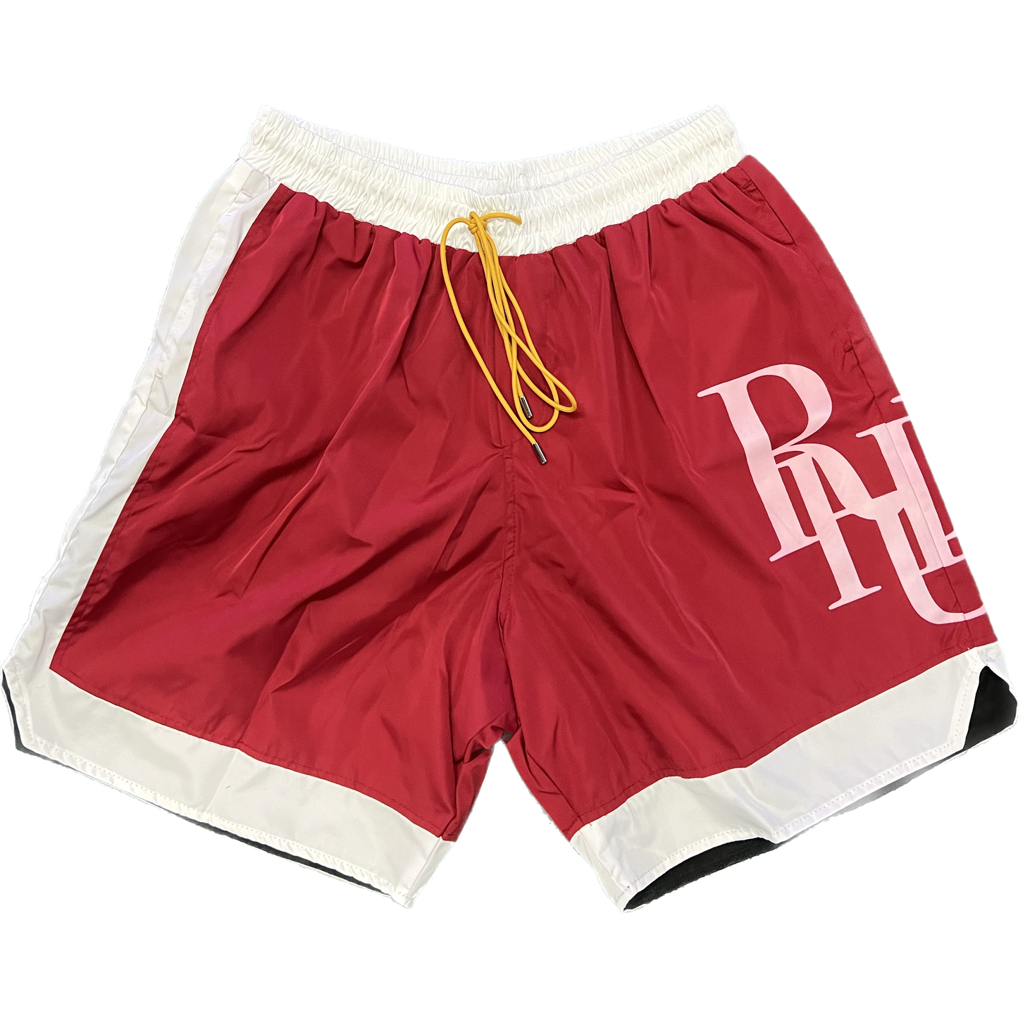 Rhude Nylon Logo Shorts Red/White