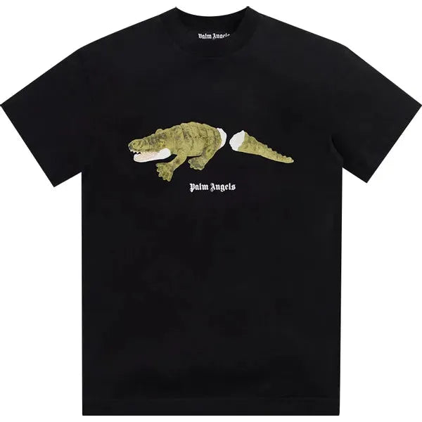 Palm Angels Croco Classic Tee 'Black/Green'