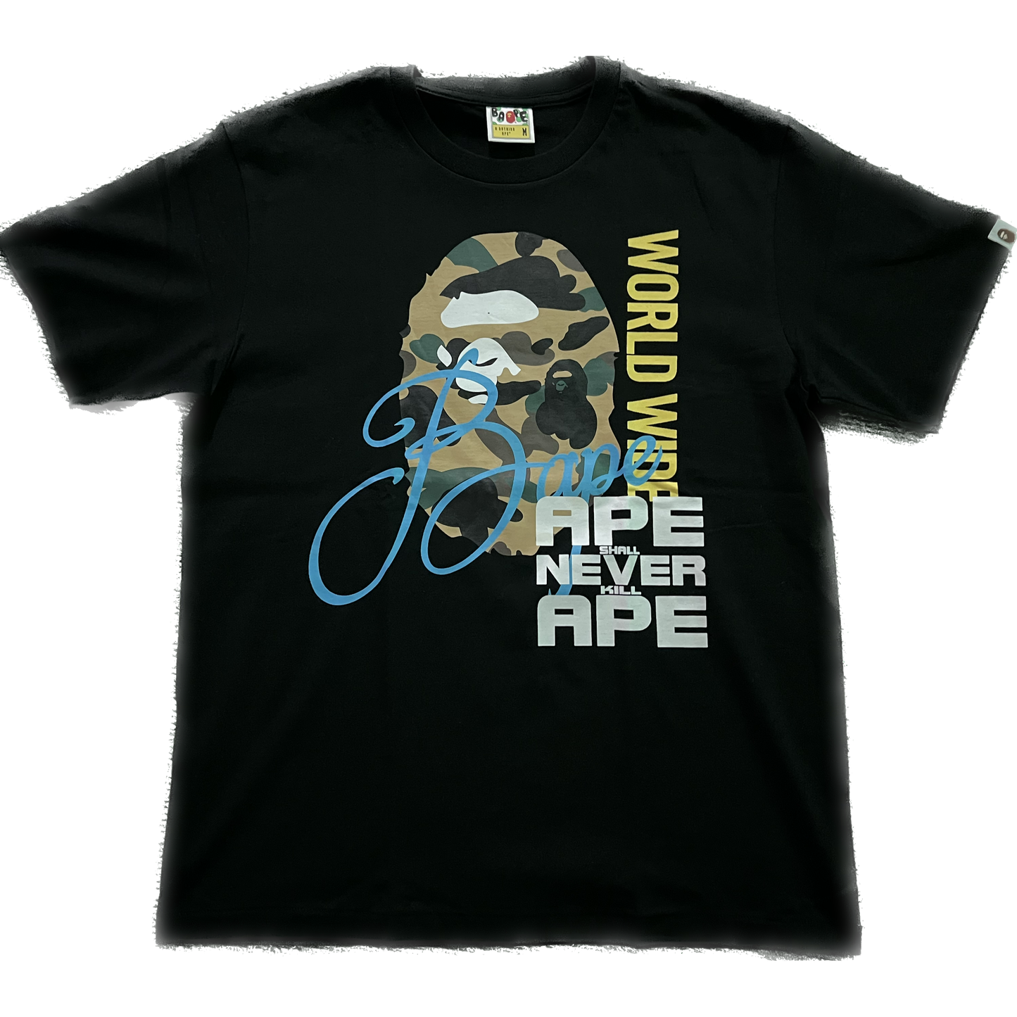 Bape World Wide Ape Shall Never Kill Ape Black/Multicolor