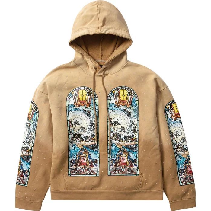 Who Decides War Cream Hoodie Flame Window