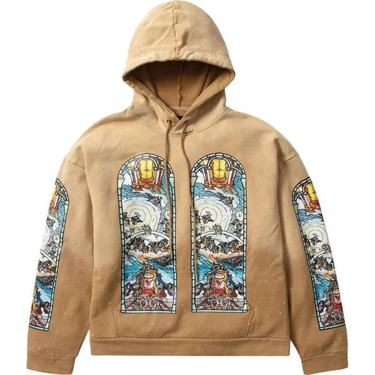 Who Decides War Cream Hoodie Flame Window