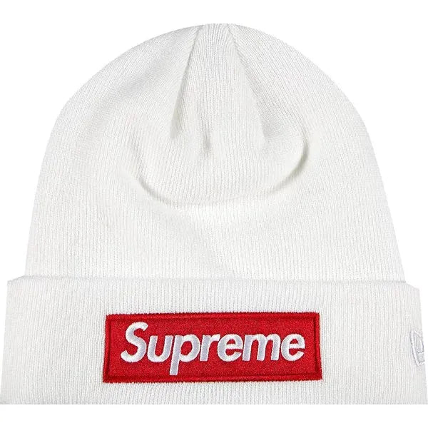 Supreme x New Era Box Logo Beanie 'White'