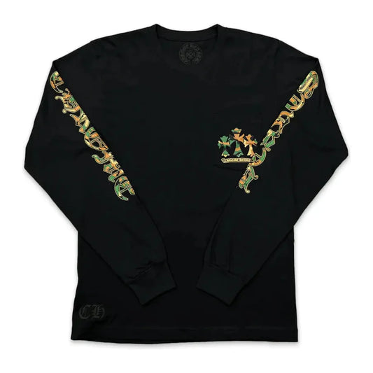 Chrome Hearts Camouflage Cemetery Cross Long Sleeve T-Shirt