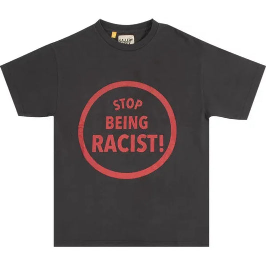 Gallery Dept. Stop Being Racist Tee 'Black'