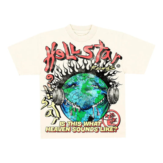 Hellstar Studios Heaven On Earth Tee Cream/Multicolor