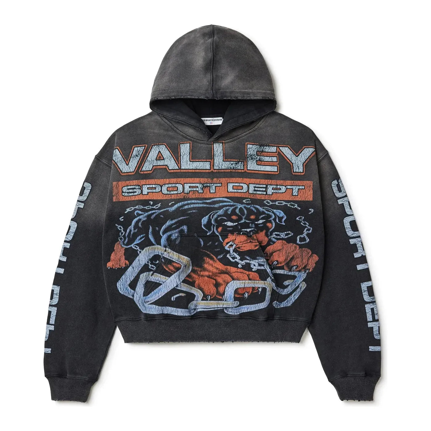 VALE FOREVER BIG DOG HOODIE PULLOVER HOODIE BLACK