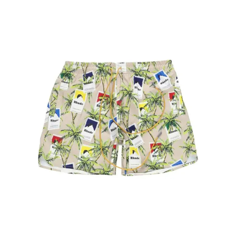 RHUDE graphic-print deck shorts cigarette