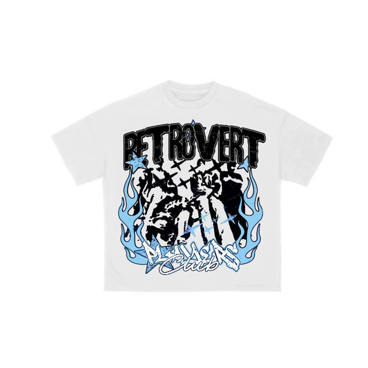 Retrovert Players Club Tee Baby Blue