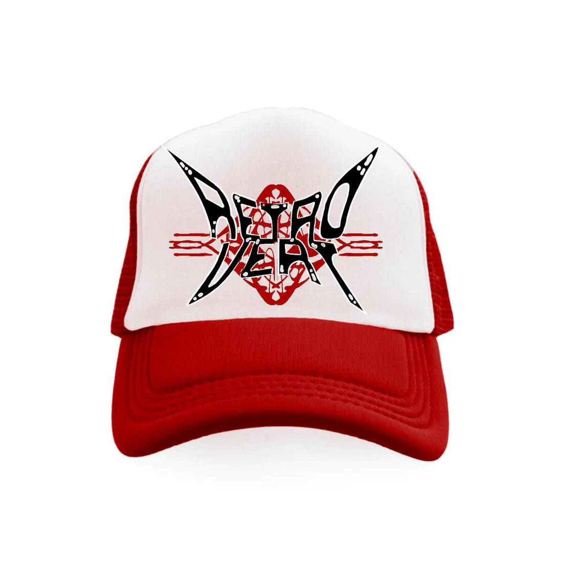 Retrovert Destroy Trucker Hat Red