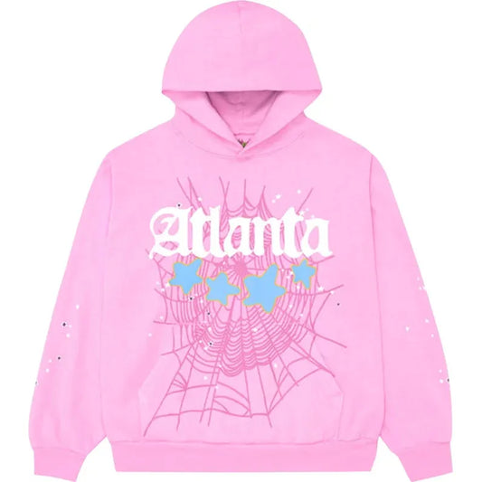 Sp5der Atlanta Hoodie Pink