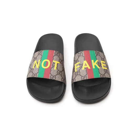 Gucci Logo Printed Slide Sandals