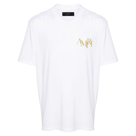 Amiri Champagne cotton T-shirt