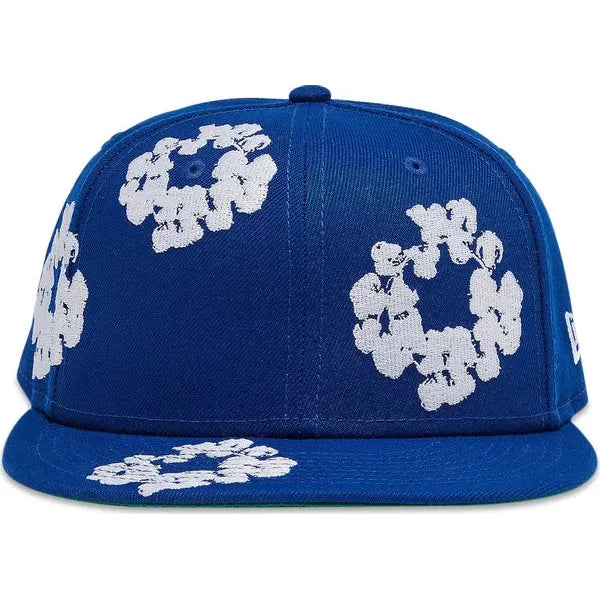 Denim Tears x New Era Cotton Wreath 59/50 'Royal Blue' Hat