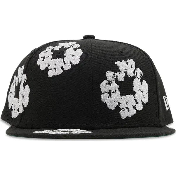 Denim Tears x New Era Cotton Wreath 59/50 'Black' Hat