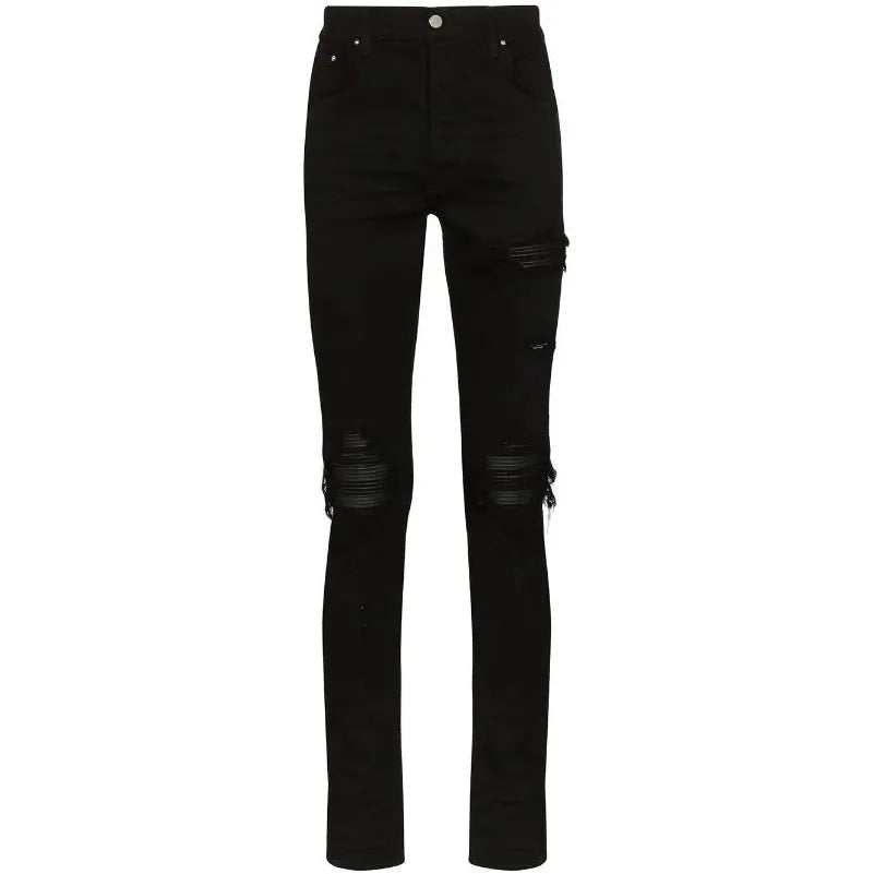 Amiri MX1 Black Jeans Black Knee