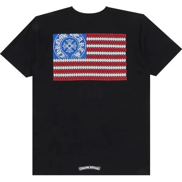 Chrome Hearts American Flag T-Shirt 'Black'