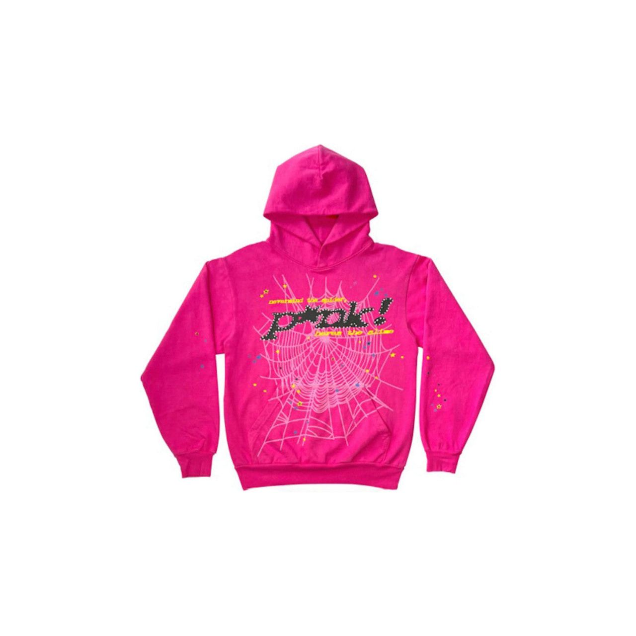 Sp5der Web Worldwide Punk Hoodie Pink