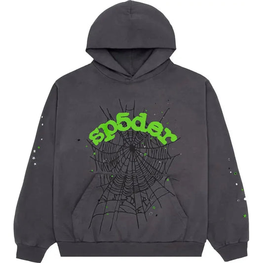 Sp5der Web Hoodie Slate Grey