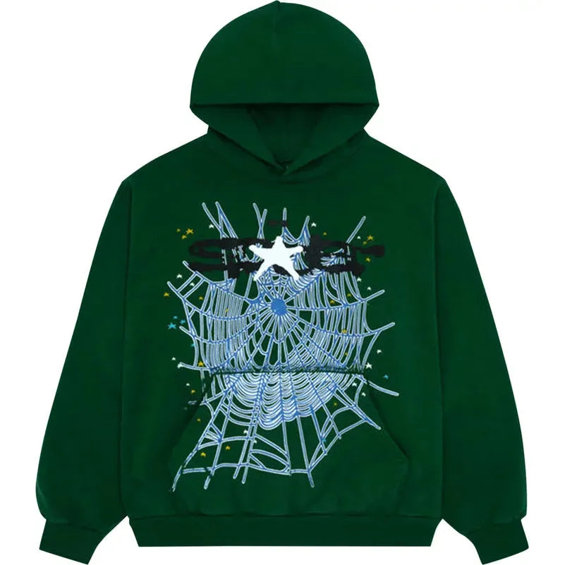 Sp5der Web Hoodie Hunter Green