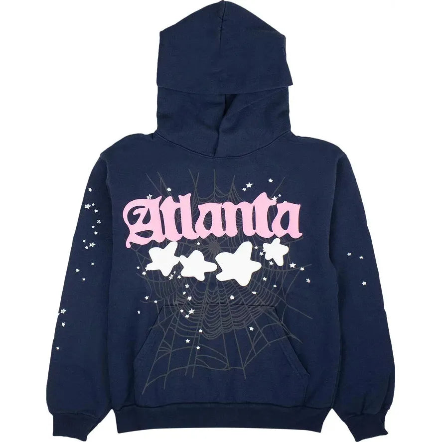 Sp5der Atlanta Hoodie Navy