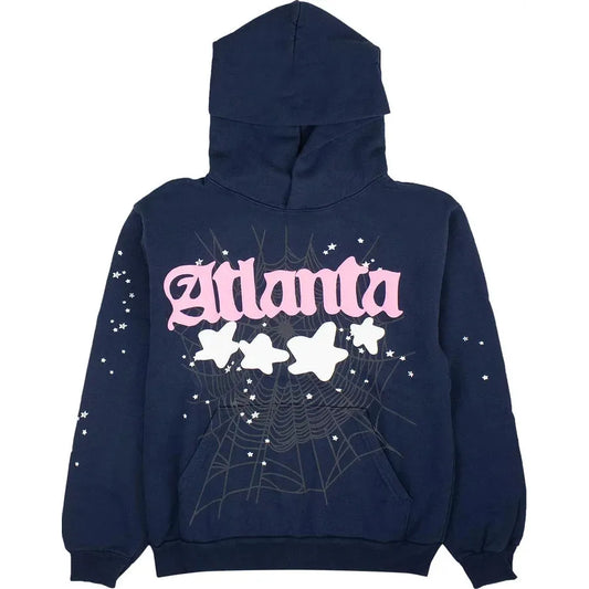 Sp5der Atlanta Hoodie Navy