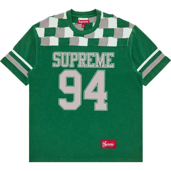 Supreme Patchwork Yoke Football Top 'Green'