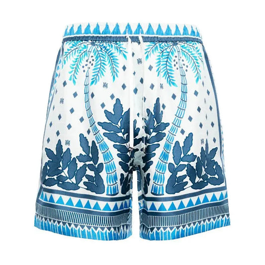 Amiri Graphic Print Shorts ‘Blue’