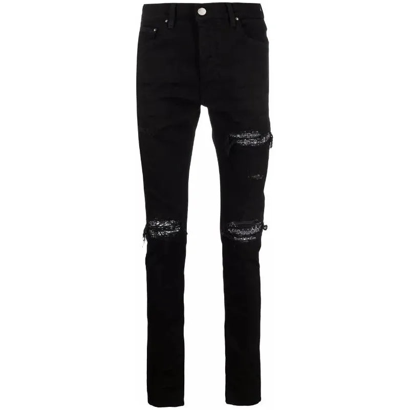 Amiri MX1 Bandana Jeans Black