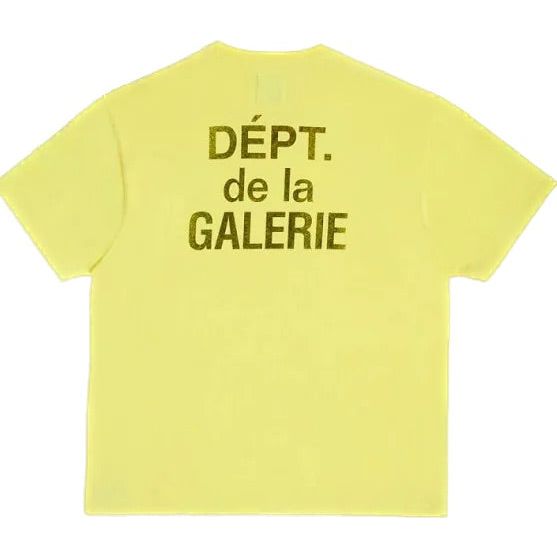 Gallery Dept. French T-Shirt Neon Yellow/Black