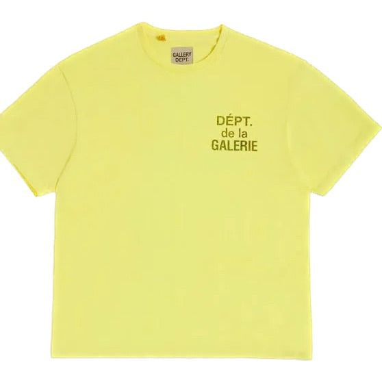 Gallery Dept. French T-Shirt Neon Yellow/Black