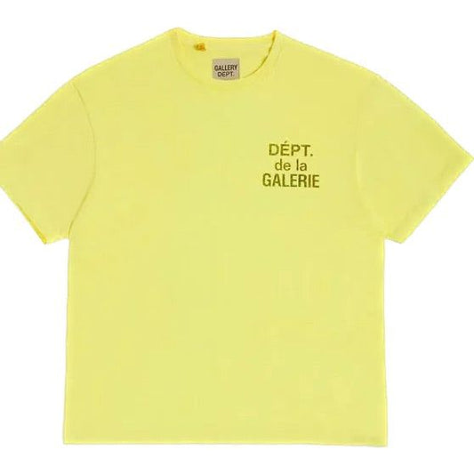 Gallery Dept. French T-Shirt Neon Yellow/Black